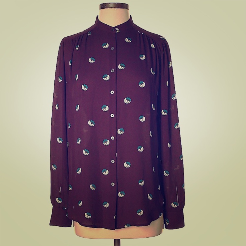 LOFT Button-Down Blouse